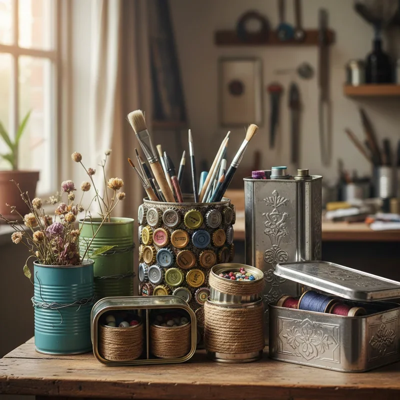 Creative Recycled Tin Can Craft Ideas