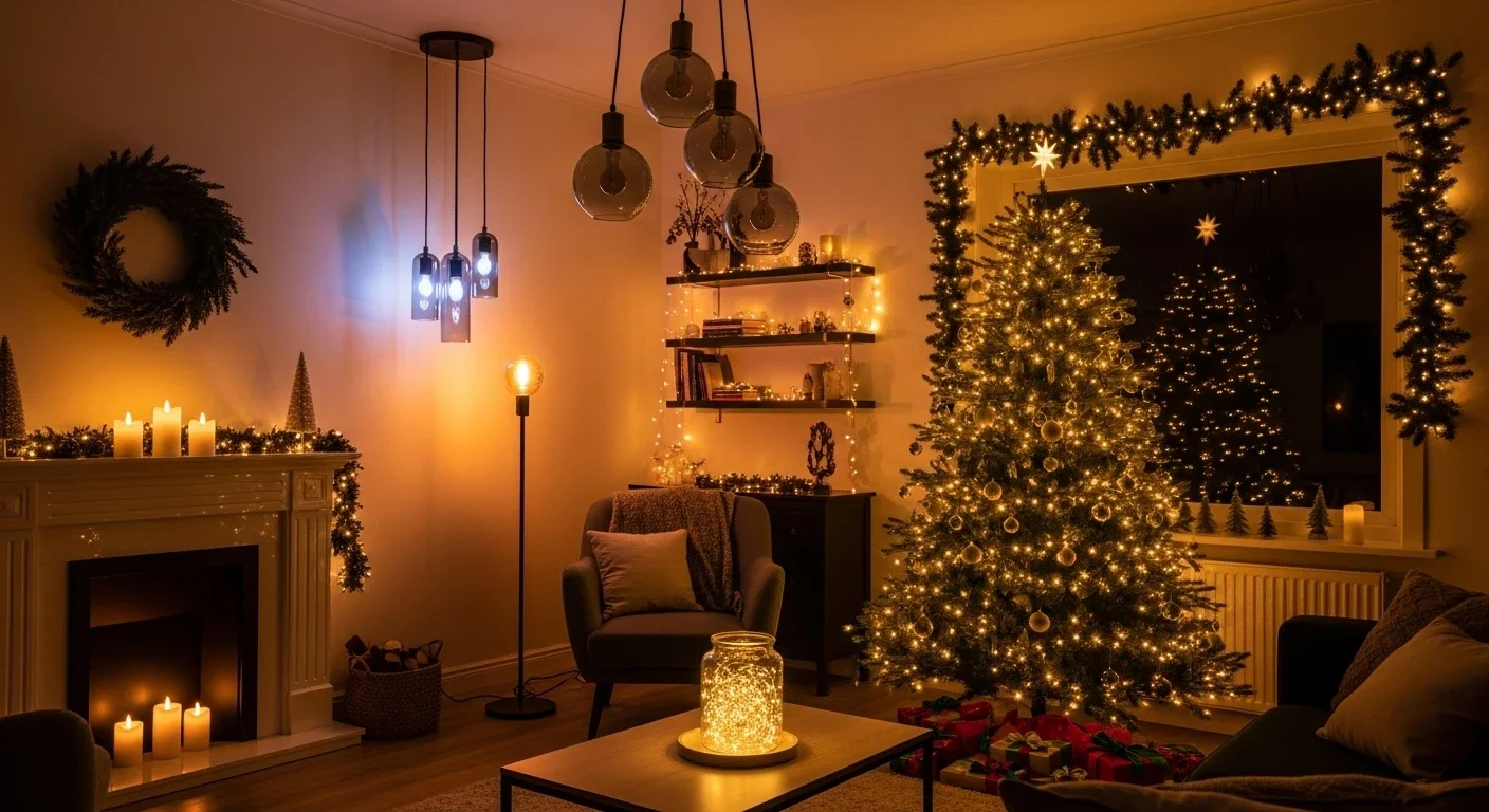 8 Ways to Upgrade Your Indoor Holiday Lighting for a Festive Home