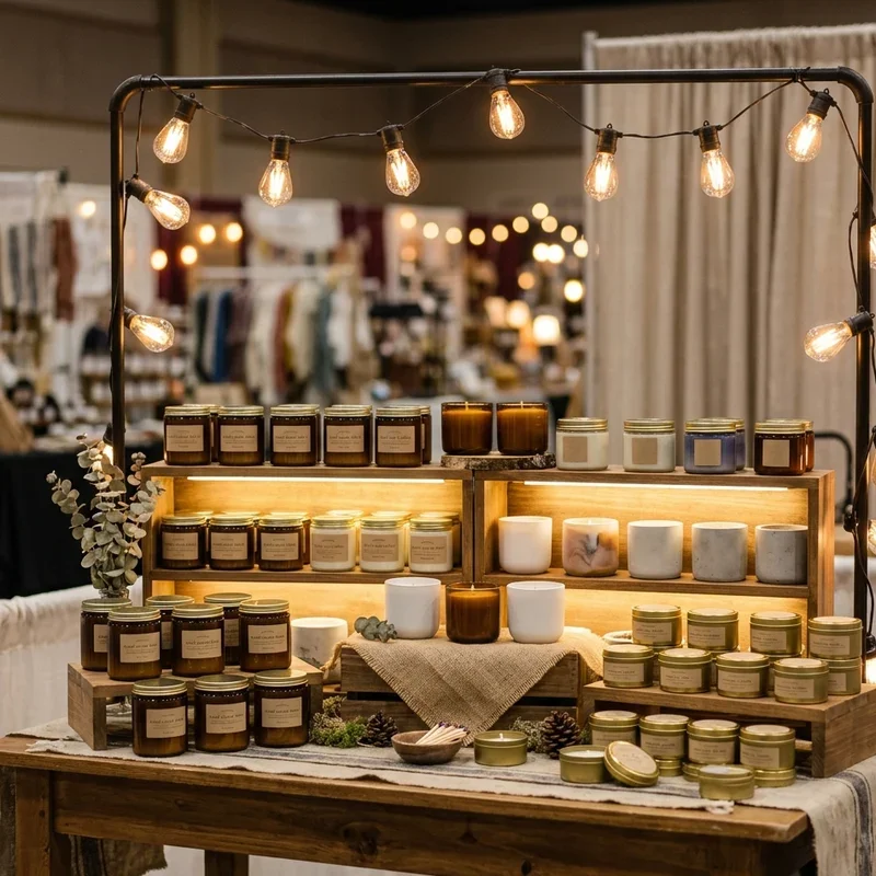 Candle Display Ideas for Craft Shows