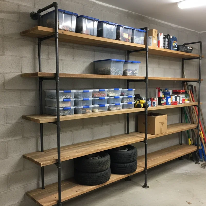 DIY Garage Shelving Ideas
