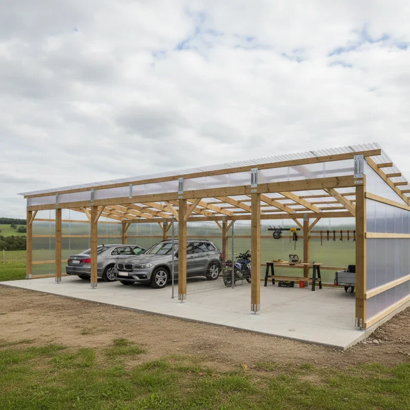 DIY Enclosed Carport Ideas