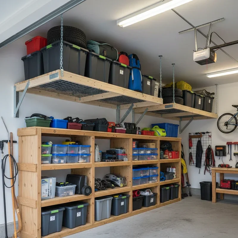 DIY Garage Shelving Ideas