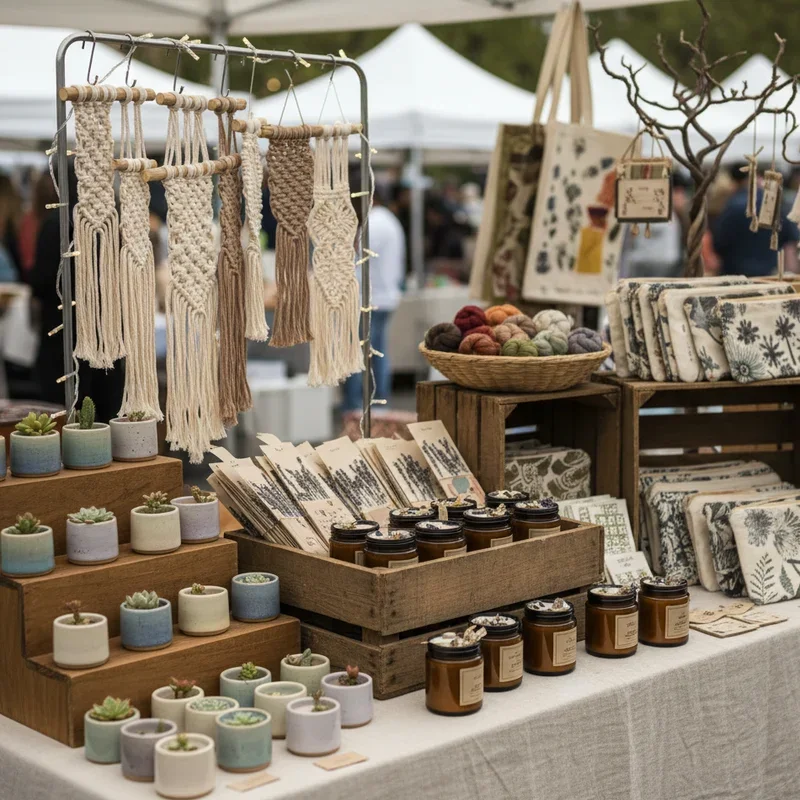 15 Craft Fair Table Set Up Ideas to Attract Buyers
