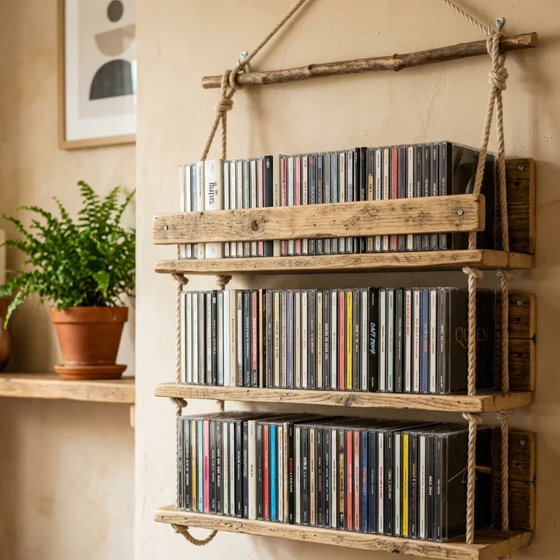 15 DIY CD Storage Ideas to Organize Your Collection