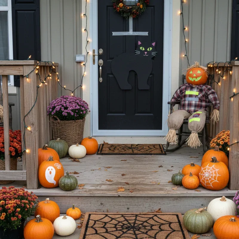 DIY Halloween Front Porch Ideas