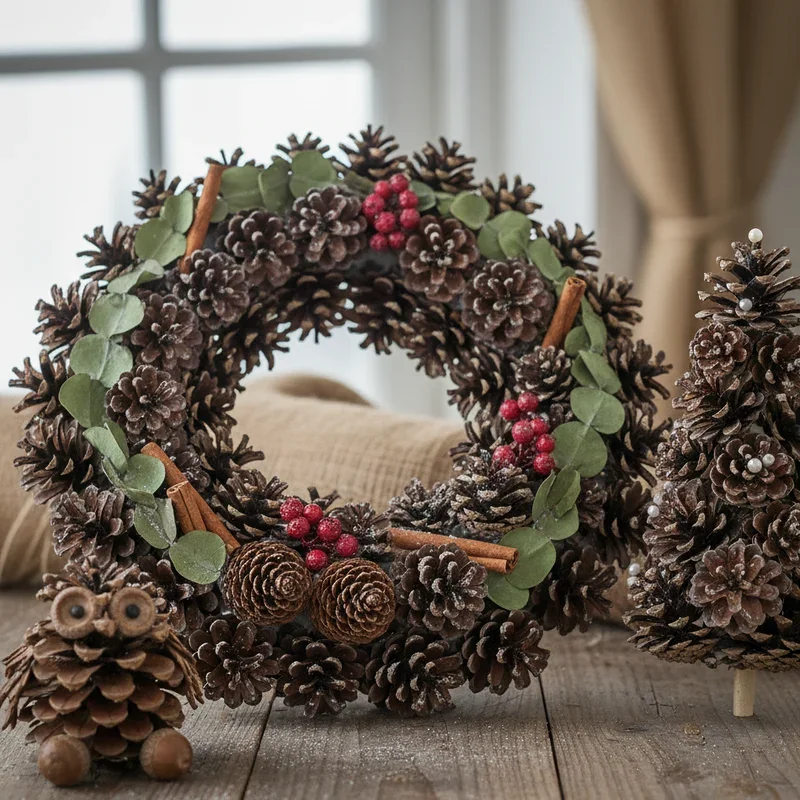 15 Pine Cone Craft Ideas for Rustic Home Decor