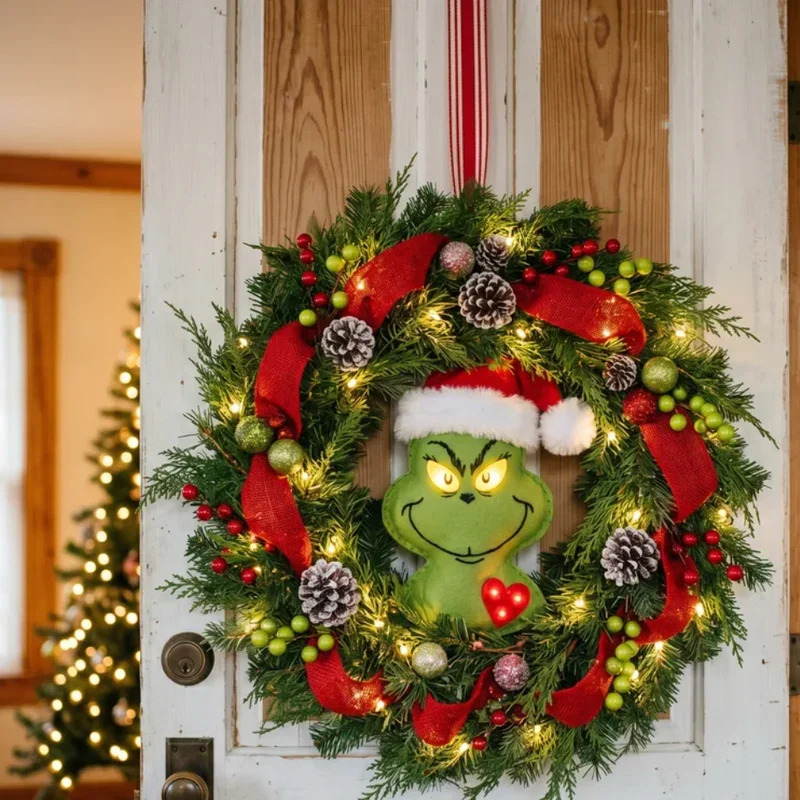 DIY Grinch Wreath Ideas