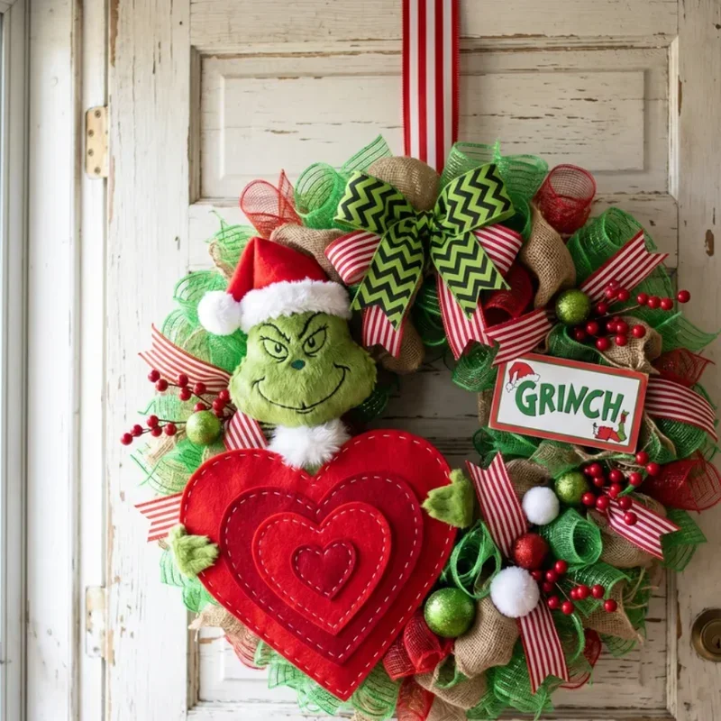 DIY Grinch Wreath Ideas