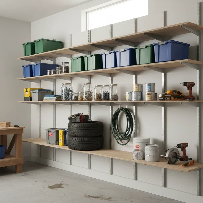 DIY Garage Shelving Ideas