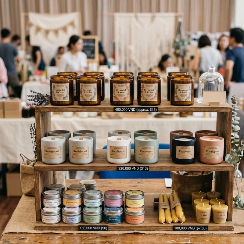 Candle Display Ideas for Craft Shows