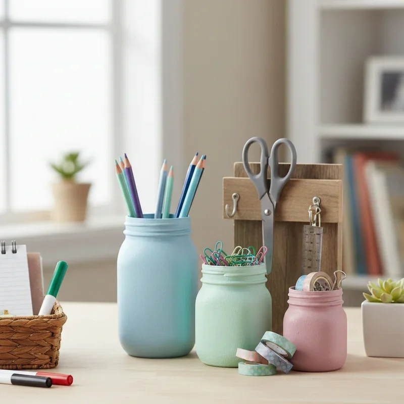 DIY Desk Organizer Ideas