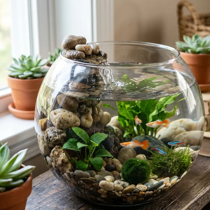 Glass Fish Bowl Craft Ideas