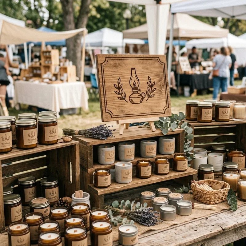 Candle Display Ideas for Craft Shows