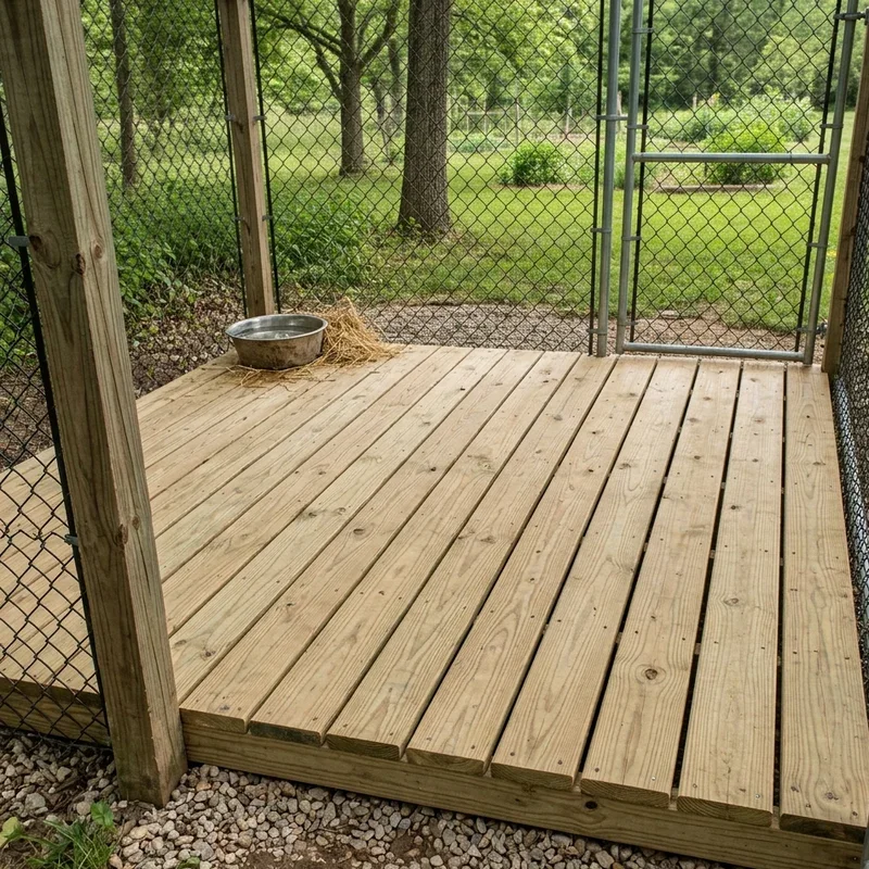 DIY Outdoor Dog Kennel Flooring Ideas