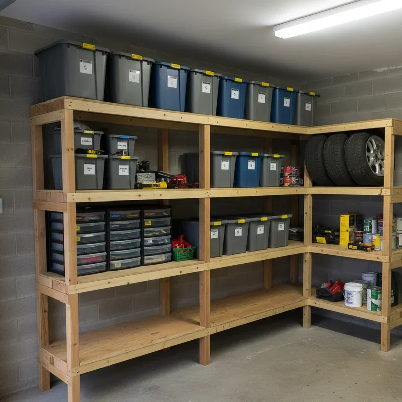 DIY Garage Shelving Ideas