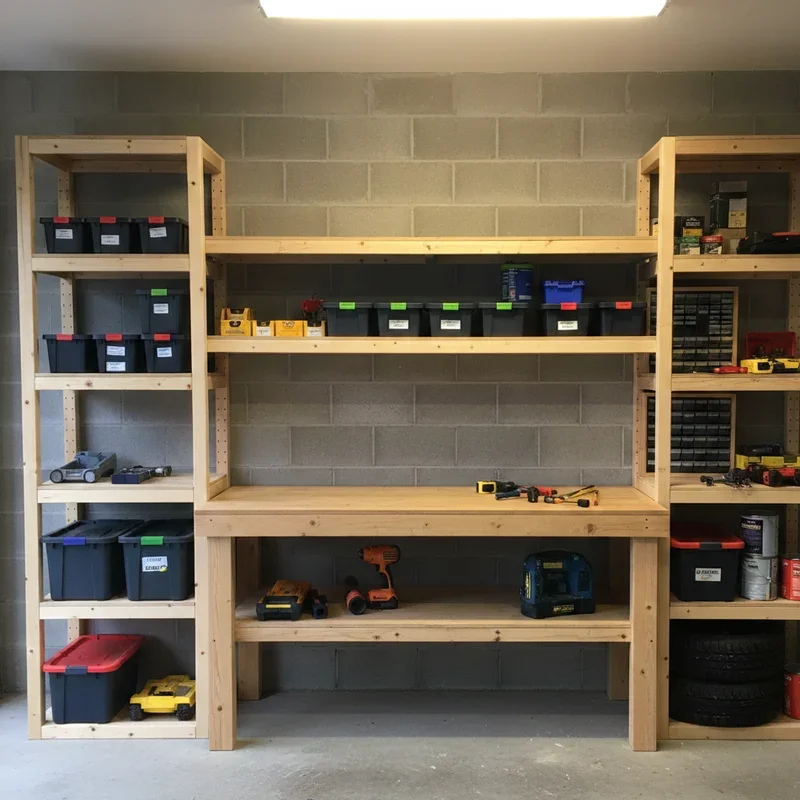 DIY Garage Shelving Ideas