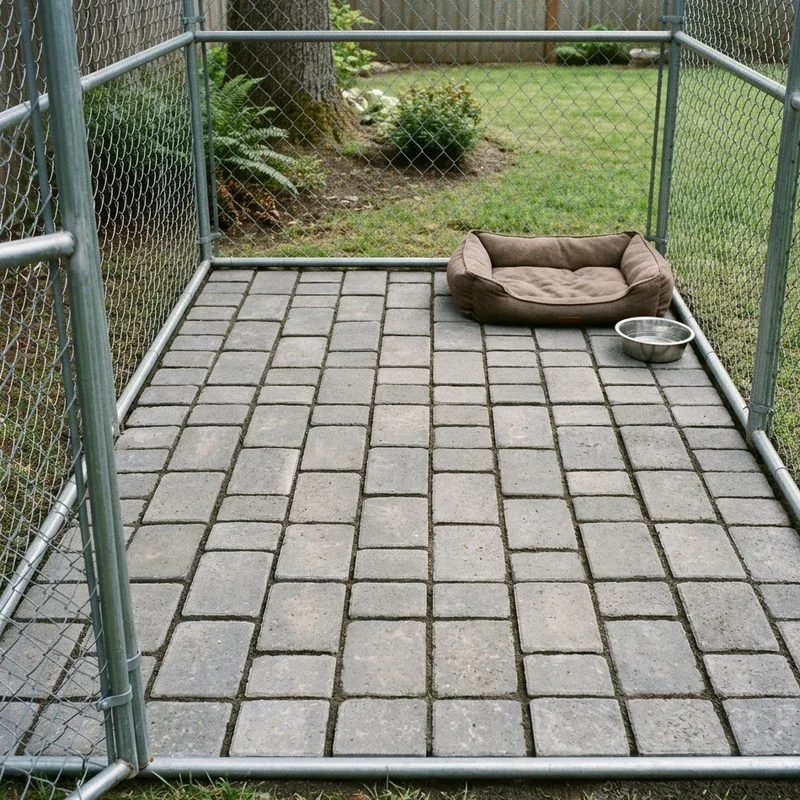 DIY Outdoor Dog Kennel Flooring Ideas