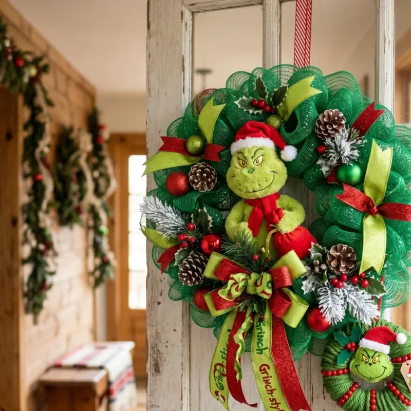 DIY Grinch Wreath Ideas