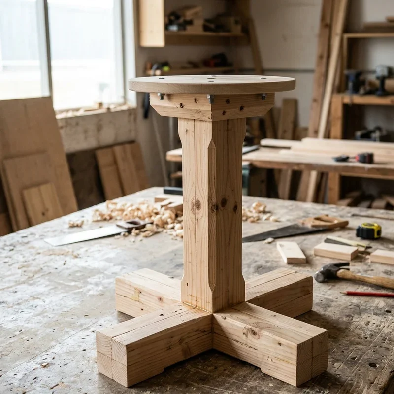 DIY Pedestal Table Base Ideas