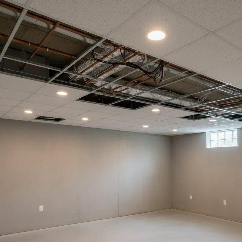 DIY Basement Ceiling Ideas