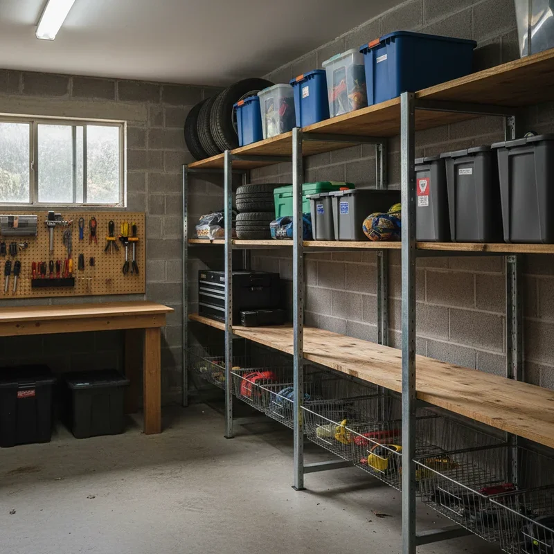 DIY Garage Shelving Ideas