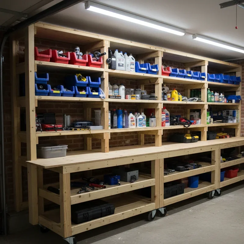 DIY Garage Shelving Ideas