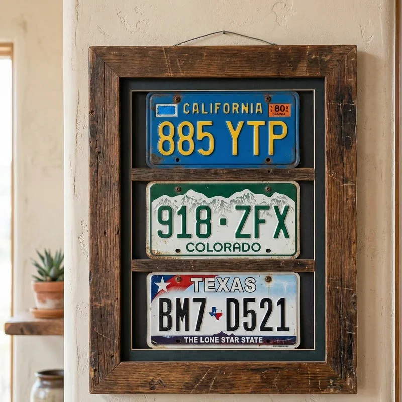 License Plate Craft Ideas