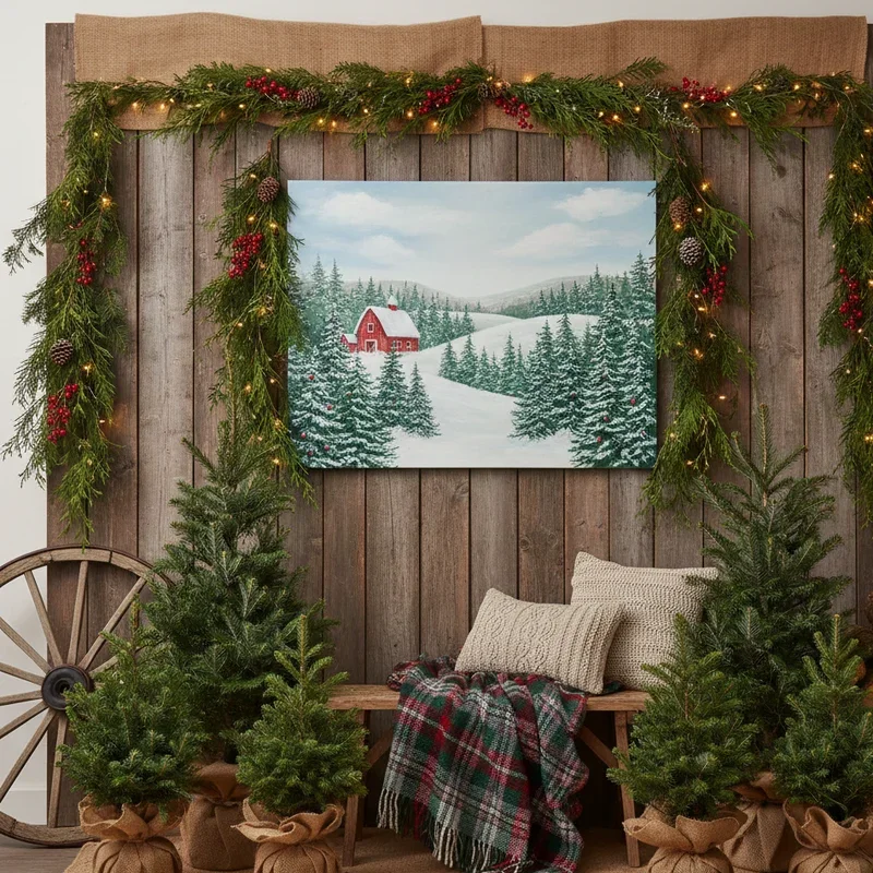 DIY Christmas Backdrop Ideas