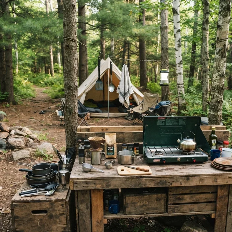 DIY Camping Kitchen Ideas