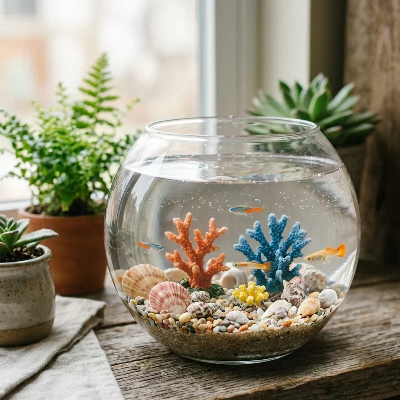 Glass Fish Bowl Craft Ideas