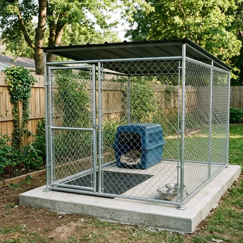 DIY Outdoor Dog Kennel Flooring Ideas