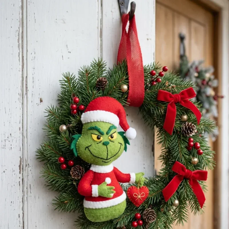DIY Grinch Wreath Ideas
