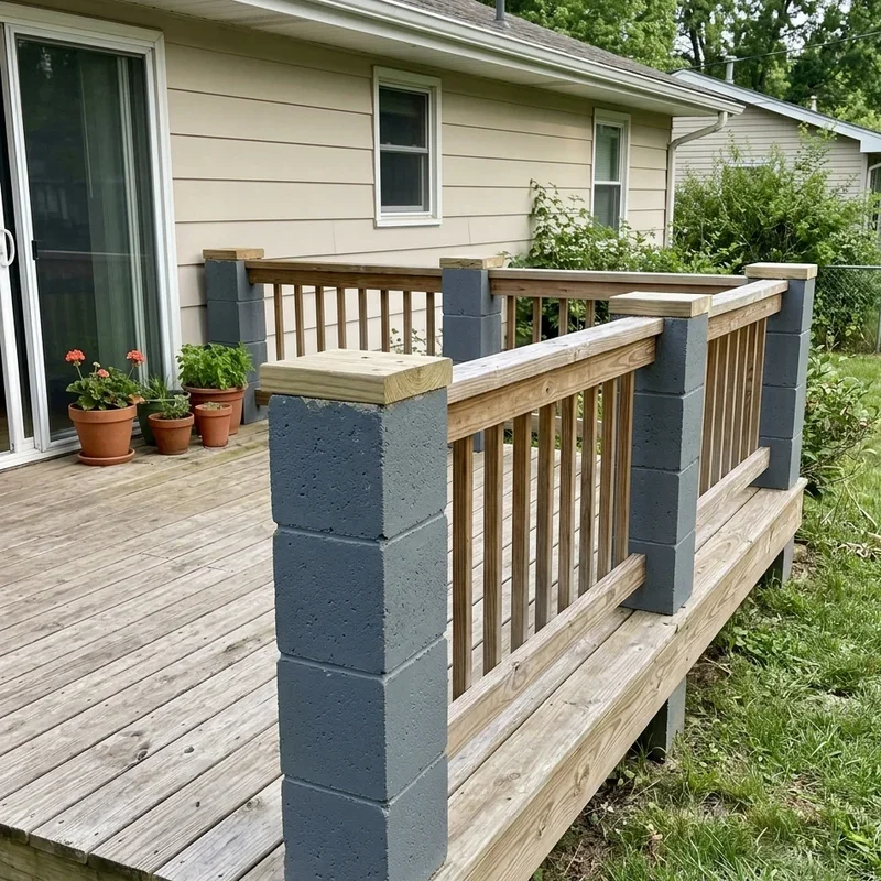 Cheap DIY Deck Railing Ideas