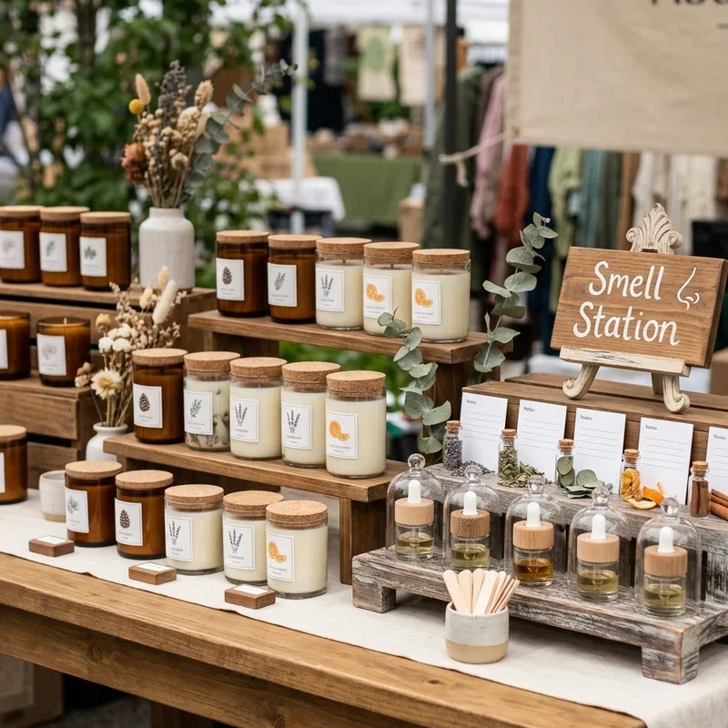 Candle Display Ideas for Craft Shows
