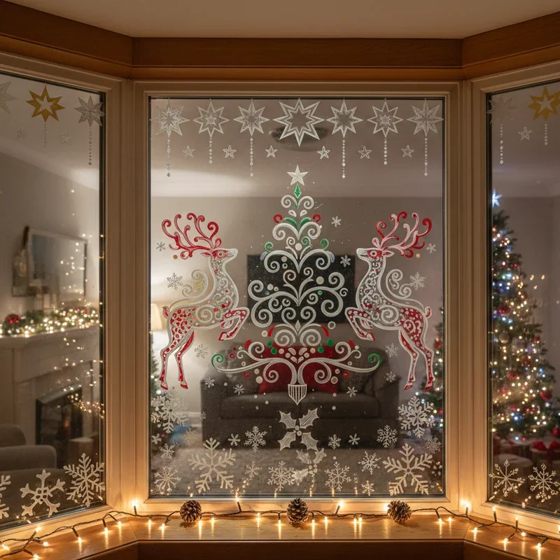 DIY Christmas Window Ideas