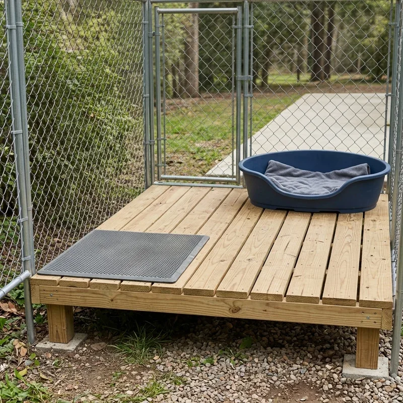 DIY Outdoor Dog Kennel Flooring Ideas