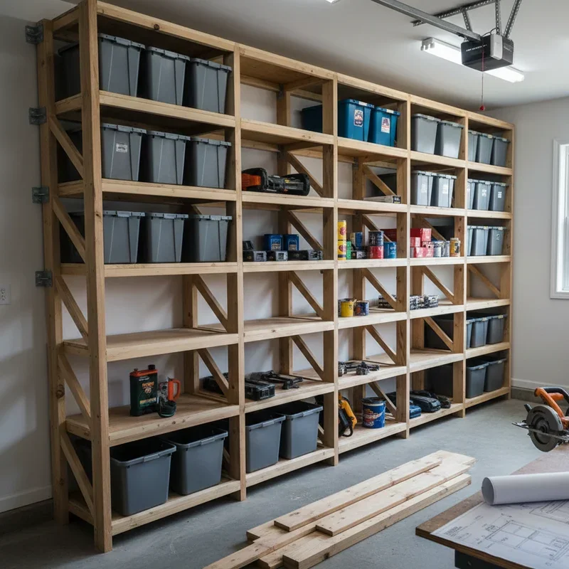 DIY Garage Shelving Ideas