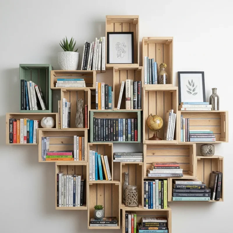 15 DIY Bookshelf Ideas to Organize Your Space