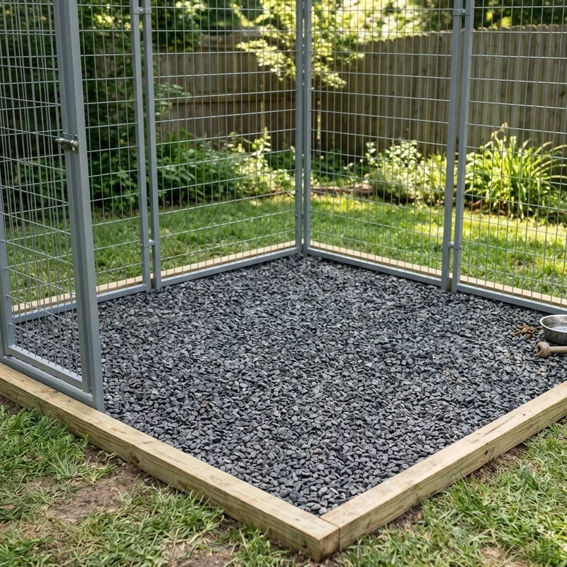 DIY Outdoor Dog Kennel Flooring Ideas