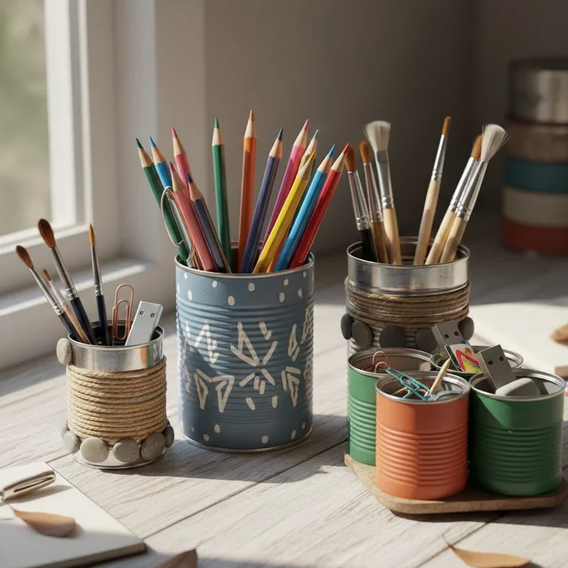 Creative Recycled Tin Can Craft Ideas