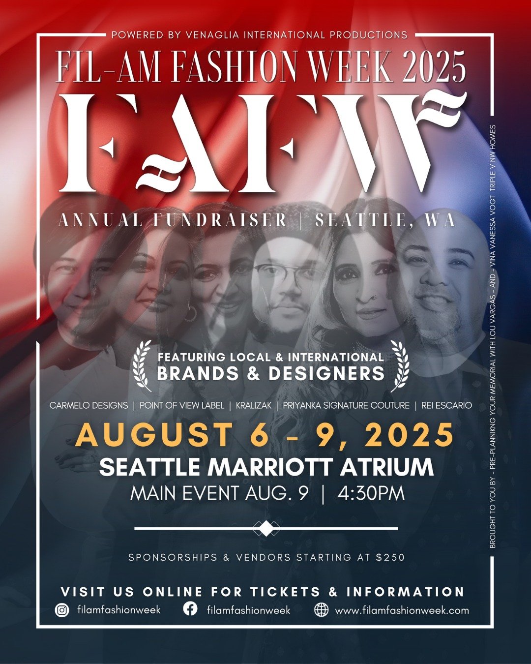 This August 6-9, 2025, **Fil-Am Fashion Week** in Seattle is set to ignite the runway with a bold statement of **Resistance to Resilience**. As we honor the revolutionary spirit of Andres Bonifacio and the Philippines' fight for freedom, witness how 