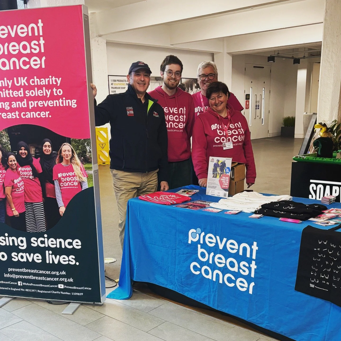 Today Soapworks had a visit from our guests @preventbreastcancer to discuss and support the incredible work 🎗️💗

We truly appreciate you coming in and sharing your insights. Your time, conversation, and support help raise awareness and make a meani