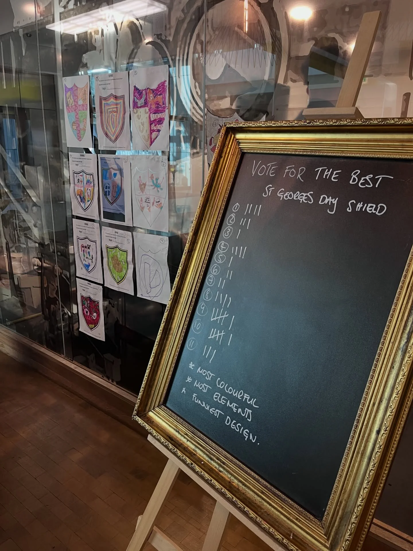 Huge congratulations to our St. George&rsquo;s Day Shield Drawing Competition winners 🎨 The public vote was done in the lobby on St.George&rsquo;s day, and our winners are...

🏆 Funniest
&ldquo;Sir Loin of Beef&rdquo; by Tom, Age 11

🌈 Most Colour