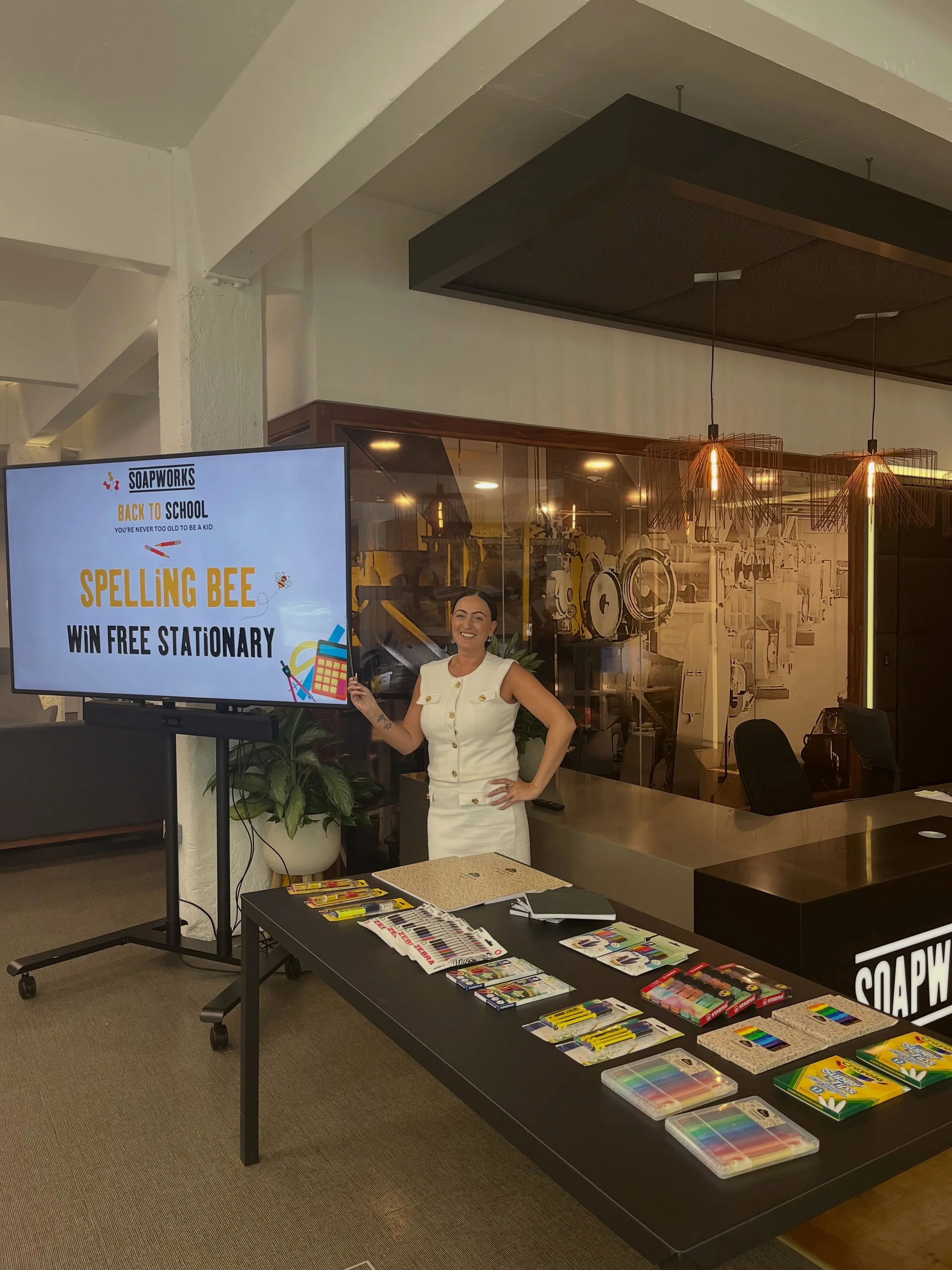 🍂 SEPTEMBER AT SOAPWORKS 🍂

September has been a busy month at Soapworks! We kicked off the month with a trip back to school, complete with a spelling bee and a nostalgic school dinner, before enjoying delicious bao buns, getting out and about for 
