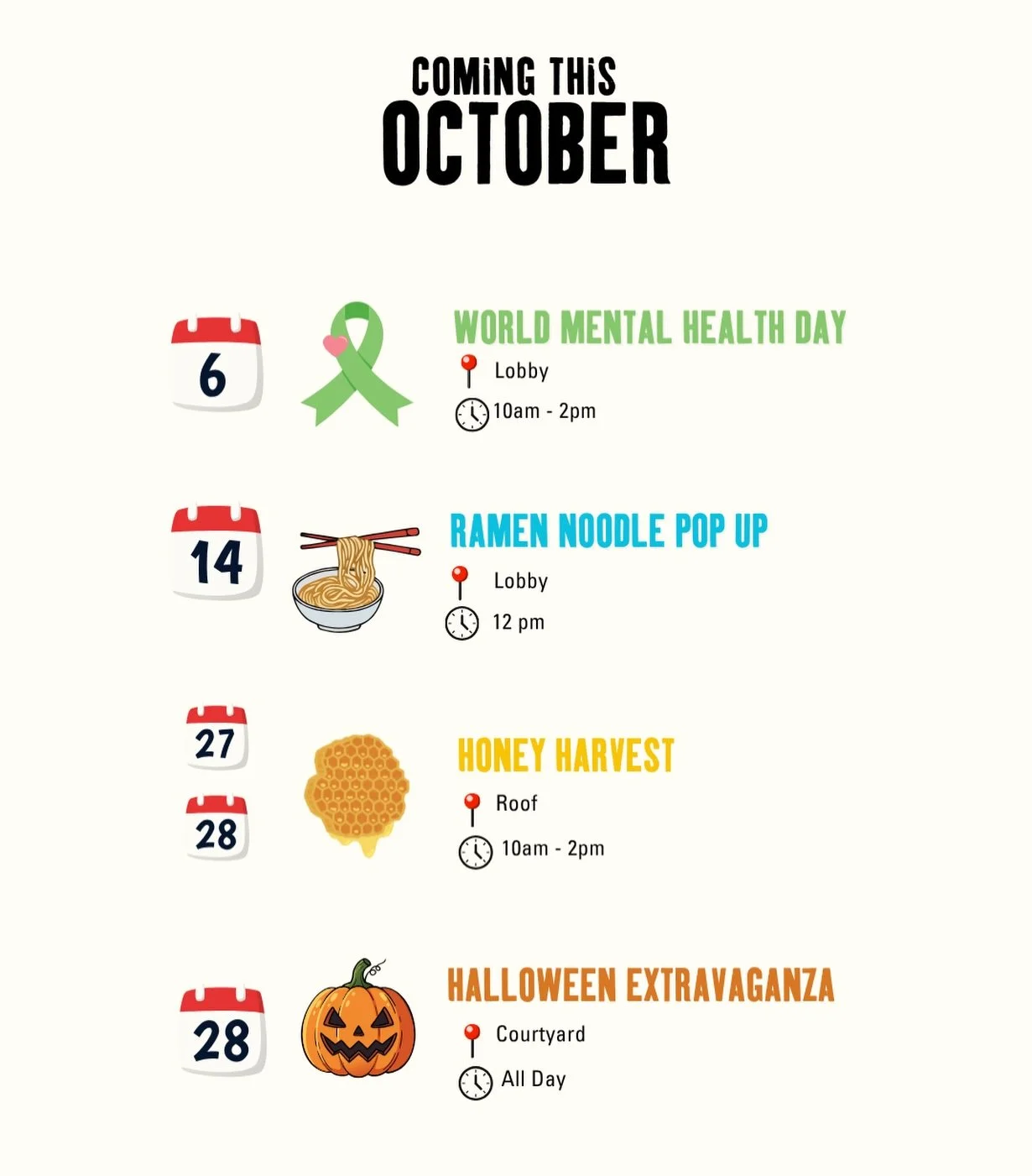 🍂 WHAT&rsquo;S ON THIS OCTOBER AT SOAPWORKS? 🍂

A new month means a new line-up of events, socials and community activities happening across the building! 💛

🧠 6 OCTOBER | WORLD MENTAL HEALTH DAY
Take a moment for yourself with our Reflexologist 