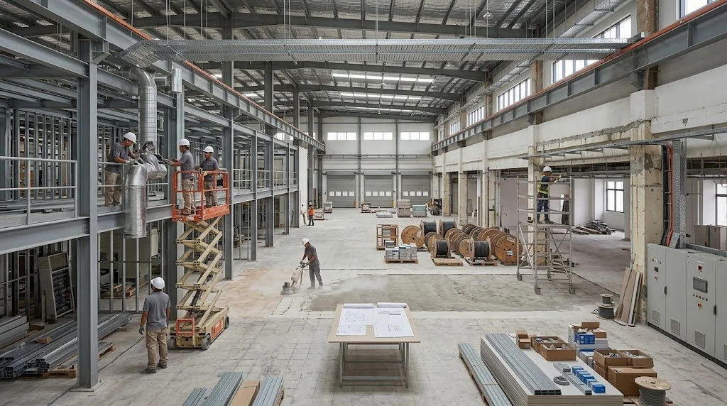 Industrial construction and facility upgrading project