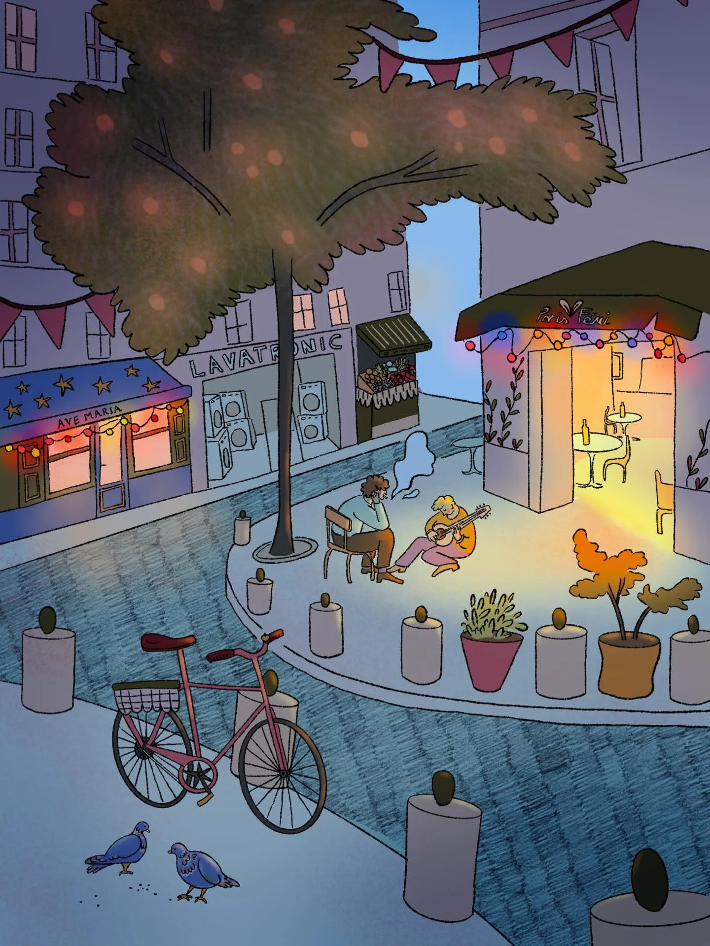 Un matin d&eacute;sert rue du march&eacute; popincourt 🎶🌸