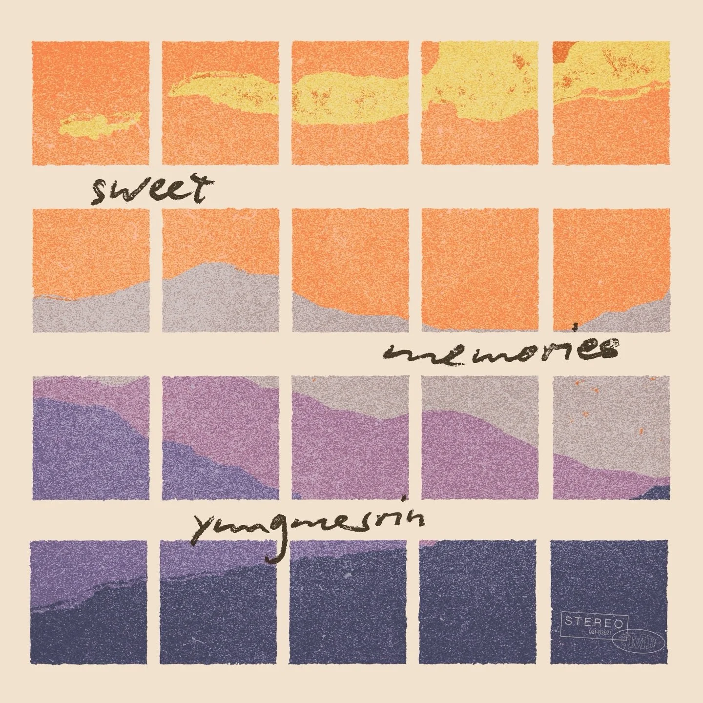 Color palette with five shades labeled 'sweet', five shades labeled 'melmoree', and five shades labeled 'yamaguni,' arranged in rows from warm to cool tones.