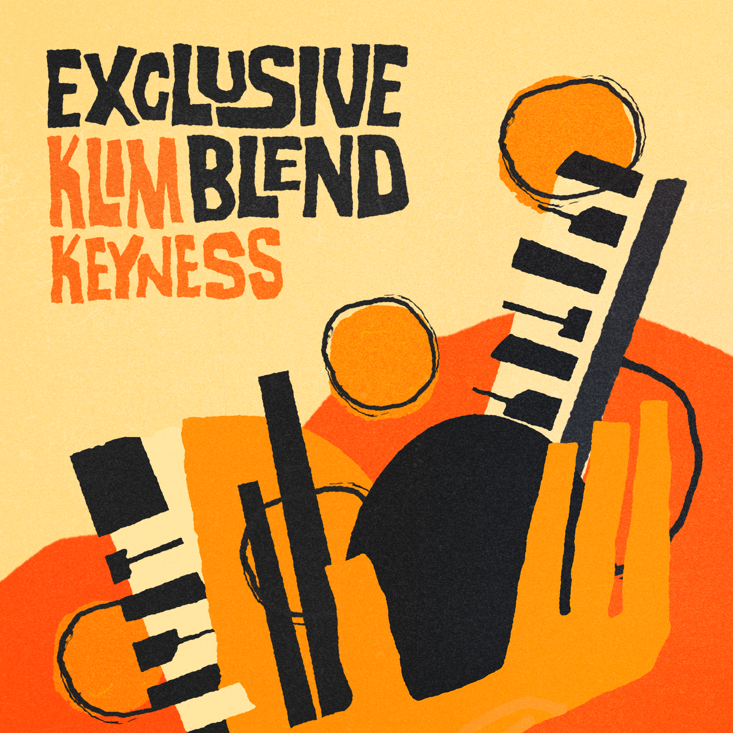 Illustration of a person with arms raised, holding a light bulb, surrounded by orange and yellow abstract shapes, with black text reading 'Exquisite Kindness' and 'Reflections'.