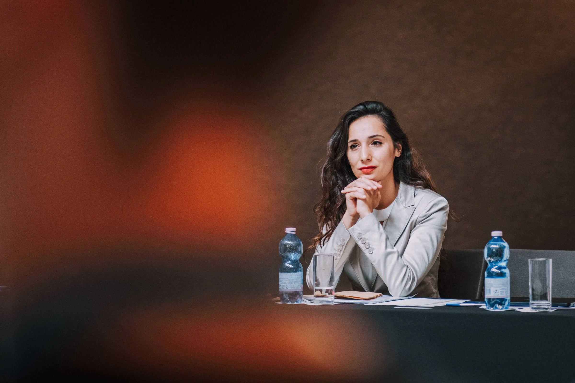 Panel discussion at international business conference in Prague captured by conference photographer.